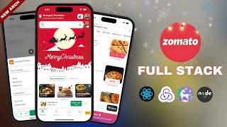 🍔 Zomato Full Stack  React Native  Redux Toolkit  Node JS  Unistyles Multicart Best Project [upl. by Aztinad]