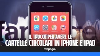 Il bug di iPhone che permette di avere le cartelle circolari con iOS 93 [upl. by Covell]