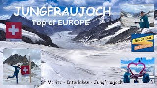 Journey to Iconic Jungfrau  Top Of Europe 🇨🇭  Things to see and do Jungfraujoch jungfrau 🇨🇭 [upl. by Notnats]