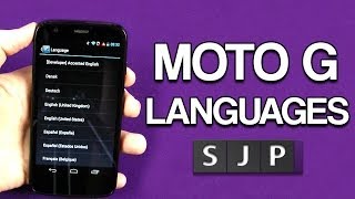 Motorola Moto G Languages [upl. by Ferdy]