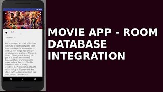 ANDROID MOVIE APP  ROOM PERSISTENT DATABASE INTEGRATION [upl. by Ragnar]