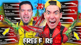 RETO DE LA TRIPLE ESCOPETA EN FREE FIRE  muy facil  TheDonato y Antronixx [upl. by Kcirderfla]