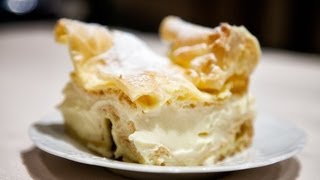 Carpathian Mountain Cream Cake  Karpatka  Anias Polish Food Recipe 12 [upl. by Fran55]