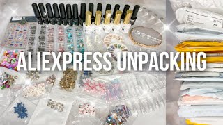 Aliexpress Nail Haul✨ ASMR Unpacking no talking [upl. by Surbeck486]