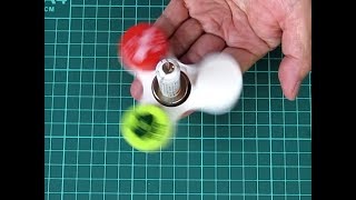 単極モーターハンドスピナーを作ってみた（ベアリング無し）how to make a fidget spinner made of homopolar motors without bearings [upl. by Ayortal]