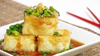 How to Make AGEDASHI TOFU Deep Fried Tofu Recipe [upl. by Refinnaj]