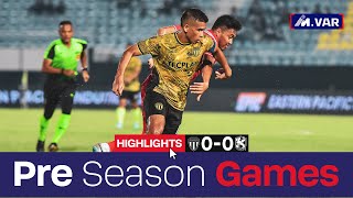 TERENGGANU FC 0  0 KELANTAN DARUL NAIM FC HIGHLIGHTS MFL PRESEASON 2024 [upl. by Enerod]