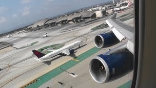 Queen Of The Skies Stunning HD 747400 Takeoff From Los Angeles California [upl. by Muir]