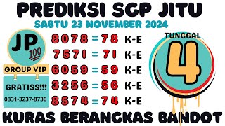 PREDIKSI SGP 23 NOVEMBER 2024  BOCORAN JITU SINGAPURA HARI INI  RUMUS SINGAPURA  ANGKA JITU SGP [upl. by Blaze]