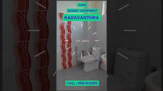 3 Bedrooms Semi Furnished Flat at Kadavanthra realestate resaleproperty flatforsale [upl. by Nrehtac]