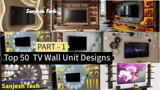 TV WALL UNIT DESIGN  TV cabinet design SanjeshTech [upl. by Arihas]