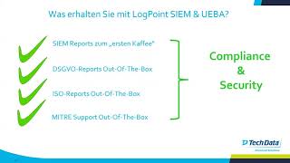 Einführung in die LogPoint SIEM und UEBA Lösungen  Compliance und Security Unterstützung [upl. by Htial273]