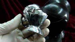 Nigel Carren miniature suit of armour Armet helmet demo movie [upl. by Aneleve]