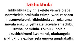 izikhukhula essay in zulu  izikhukhula essay [upl. by Kevin]