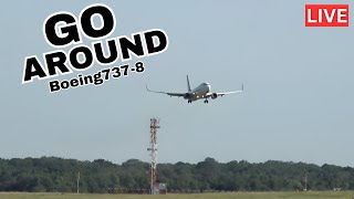 IMPRESSIVE GO AROUND by Corendon Airlines B737800 at London Stansted  2nd Attempt Landing [upl. by Anselmo]