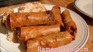 Filipino Chicken Lumpia Recipe [upl. by Llorrad]