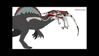 Spinosaurus vs troodon [upl. by Enaywd]