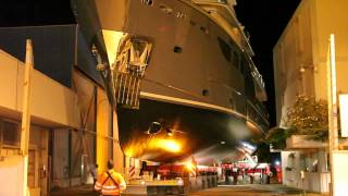 107 Cantiere delle Marche CdM Expedition STORM Yacht Launch [upl. by Ellesirg63]