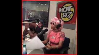 Nicki Minaj Name Checks Missy Elliott HOT97 interview Funkmaster Flex [upl. by Freed]