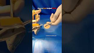 How to load scalpel Blade surgerytips veterinarian ot [upl. by Yerac3]