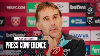 Julen Lopetegui Press Conference  Brentford v West Ham [upl. by Idnis364]