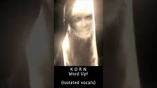 Korn  Word Up isolated vocals [upl. by Oilla]