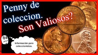 Centavos valiosos de colección Penny 1959 a 2008 normales Precios y detalles [upl. by Dzoba368]