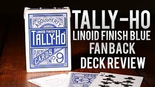 Deck Review  Tally Ho Fan Back Blue Playing Cards [upl. by Ag633]