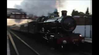 GWR Hall 4965 Rood Ashton Hall at Codsall Railway Station with The Welsh Marches [upl. by Gignac]