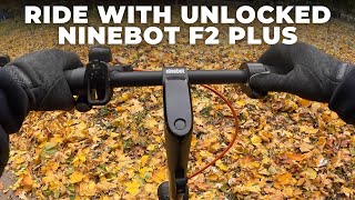 Ninebot F2 Plus Ride with 32 KMH  Autumn 2024  Part 2 [upl. by Ellary212]