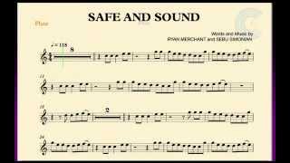 Safe and Sound  Capital Cities  Flute Sheet Music Chords and Vocals [upl. by Liban]