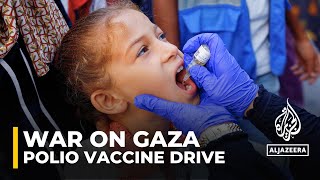 Israel refusing entry to medical teams working on polio campaign Gaza officials [upl. by Swithbert]