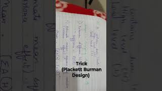 Plackett Burman Design trending bioprocess fermentation shorts youtube youtubers motivation [upl. by Bunow]