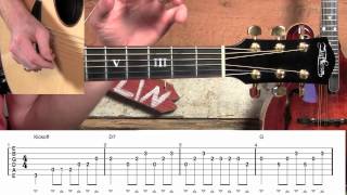 quotI Am a Pilgrimquot Crosspicking Guitar Solo Lesson [upl. by Volotta]