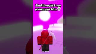 bro thought i was gonna save him 😂💀 roblox thestrongestbattlegrounds shorts [upl. by Nylsirhc]