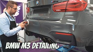 Detailing BMW M3 in LamborghiniFarbe Grigio Telesto  GLOSSBOSS [upl. by Olrak51]