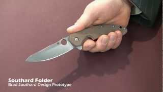 Spyderco 2012 Prototype  Brad Southard Folder [upl. by Phalan178]