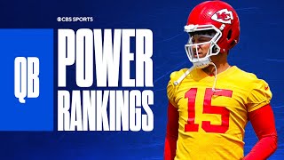 PFFS NFL Quarterback Power Ranking Tiers  CBS Sports [upl. by Hsatan]