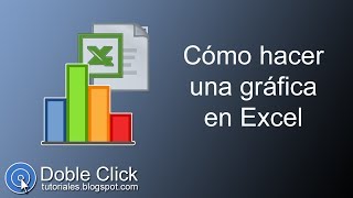 Cómo hacer una gráfica en Excel  Tutorial [upl. by Hayse]