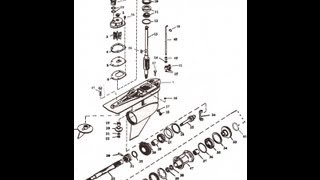 Mercruiser Alpha 1 generation 2 parts drawing [upl. by Placida]