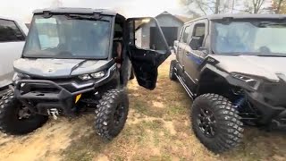 2024 Polaris xpedition northstar compared to 23 Canam defender limited [upl. by Mikihisa]