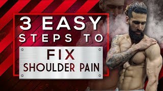 HOW TO FIX SHOULDER PAIN FAST 3 EASY TIPS  TREAT SHOULDER INJURY [upl. by Issy]