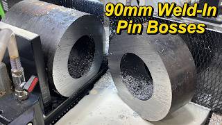 Machining 90mm Pin Bosses  SNS 379 [upl. by Ecyle]