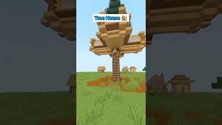 Tree House 🏡 Tutorial MINECRAFT hellfrozen tutorial [upl. by Aleacin]