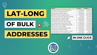 How to Convert Addresses to Lat Long BULK  Latitude amp Longitude from Address [upl. by Notled504]