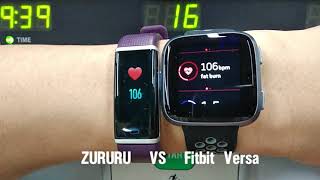 zururu vs fitbit versa [upl. by Odlanra5]