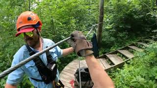 Kerfoot Canopy Tours Zip Line 5 [upl. by Varini]