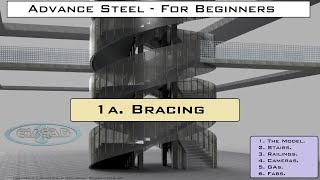 ADVANCE STEEL For Beginners  quot1a BRACINGquot [upl. by Aivatan899]