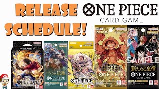 The Complete One Piece TCG Buyers Guide  Full Release Schedule BIG Update One Piece TCG News [upl. by Ahsiya230]