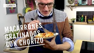 Macarrones gratinados con tomate y chorizo en directo ⎜EL COMIDISTA [upl. by Meid]